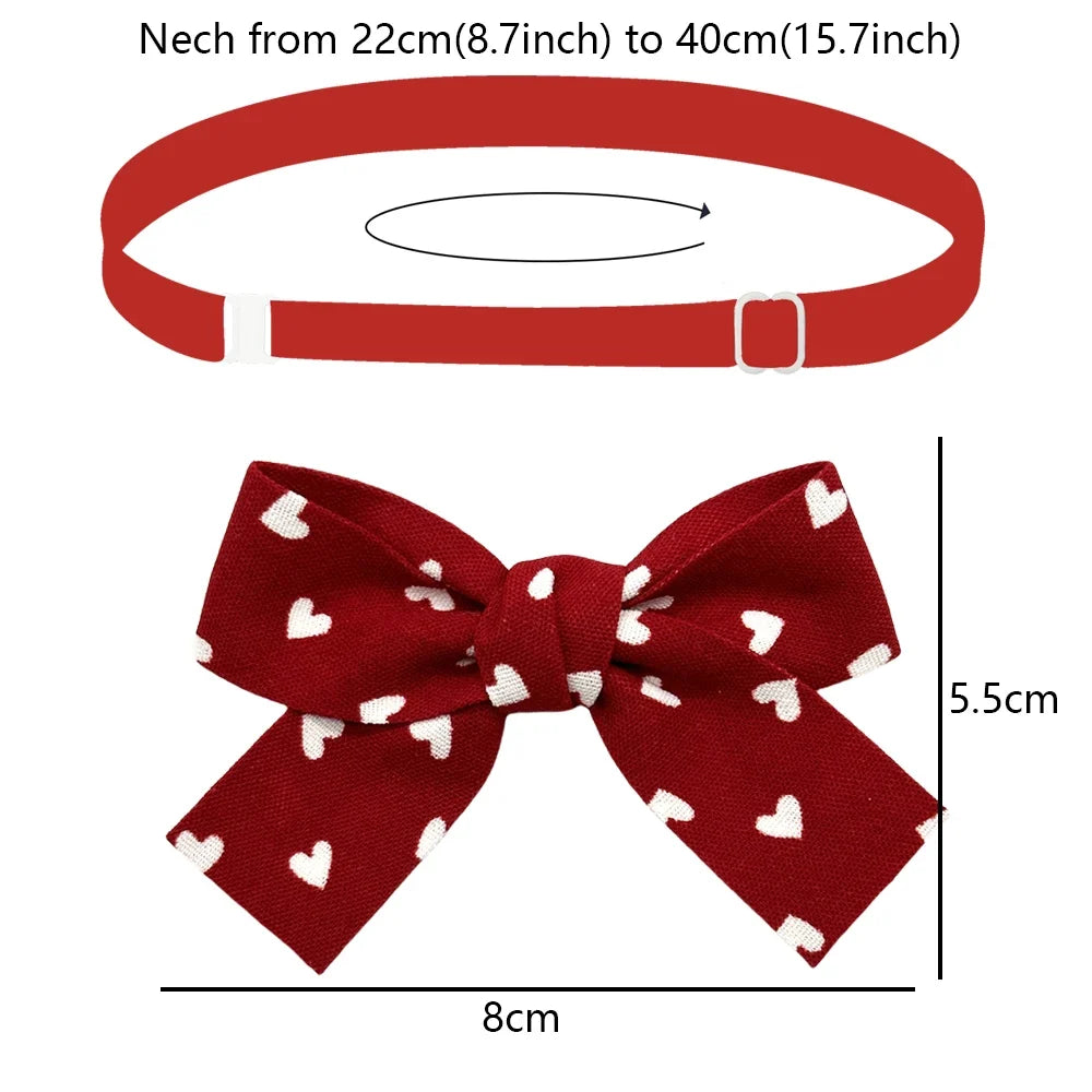 50/100pcs New Dog Bowties Pet Supplies Red Bowknot For Small Dog Cat Fashion Cute Pet Bow Tie Dog Supplies Dog Grooming Bows