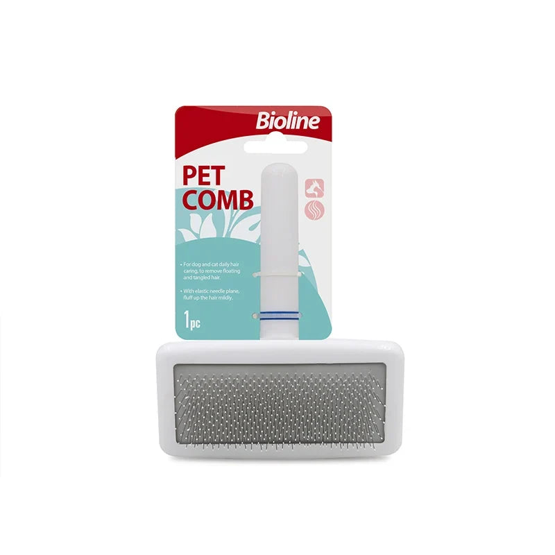 Bioline Pet Cat Dog Comb Effective to Remove Floating Hair Comb Pet Dog Hair Cleaning Pet Supplies