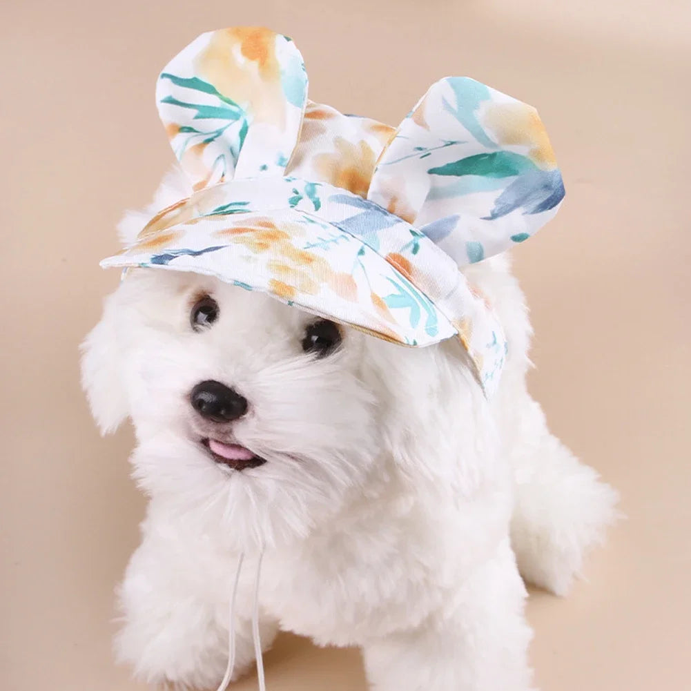 Rainbow Spring Pet Dog Cat Cap Breathable Sunhat Cloth Mesh Canvas Hat For Small Medium Dogs Cats Caps Pet Products