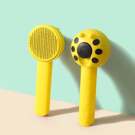 Pet Hair Cleaning Brushing Comb One Click Cat Comb Massage Comb Cat Dog Remove Floss of Cats and Dogs Seven-star Ladybug Comb