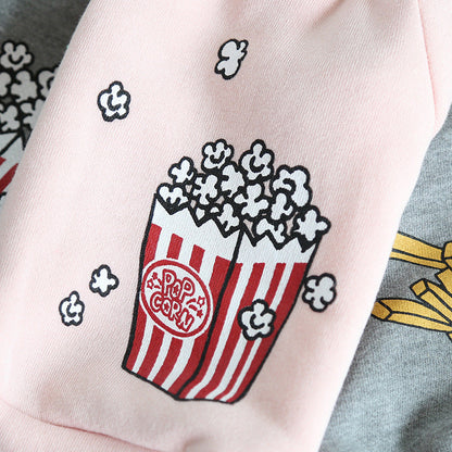 Popcorn chips Pet Dog Cat Clothes Winter Warm Dog Hoodies Jacket Coats Clothes For Dogs Cat Pet Clothing Small Large