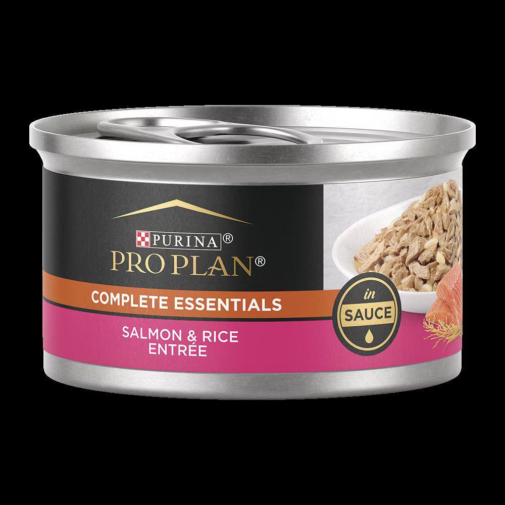 Pro Plan Complete Essentials Salmon & Rice Entrée in Sauce Wet Cat Food (3oz)