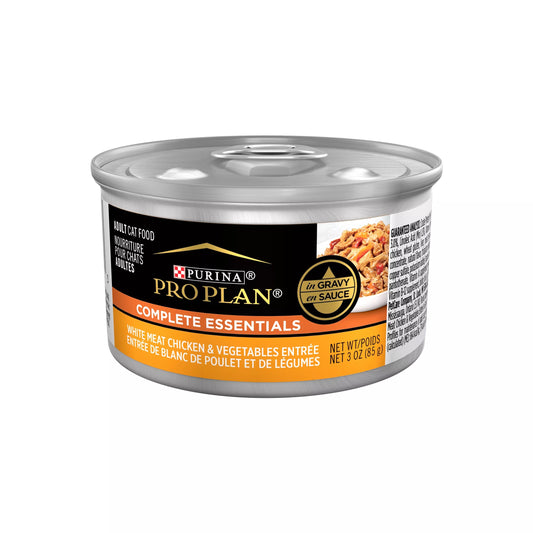 Pro Plan Complete Essentials White Meat Chicken & Vegetable Entrée in Gravy Wet Cat Food (3oz)