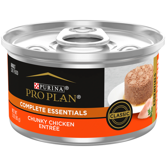 Pro Plan Complete Essentials Chunky Chicken Entrée Classic Wet Cat Food (3oz)