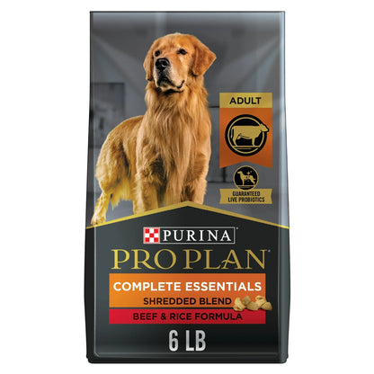 Pro Plan Adult Complete Essentials Shredded Blend Beef & Rice Dry Dog Food