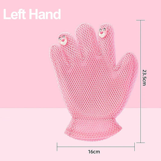 HOOPET Cat Combing Hair Guard Gloves Pet Brush Glove For Cat Dog Hair Hair Removal Cleaner  Glove Cat Accessories Massage Gloves