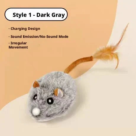 Interactive Mouse Pet Toy Self Entertaining Intelligent Walking Robot Toy for Cats And Dogs