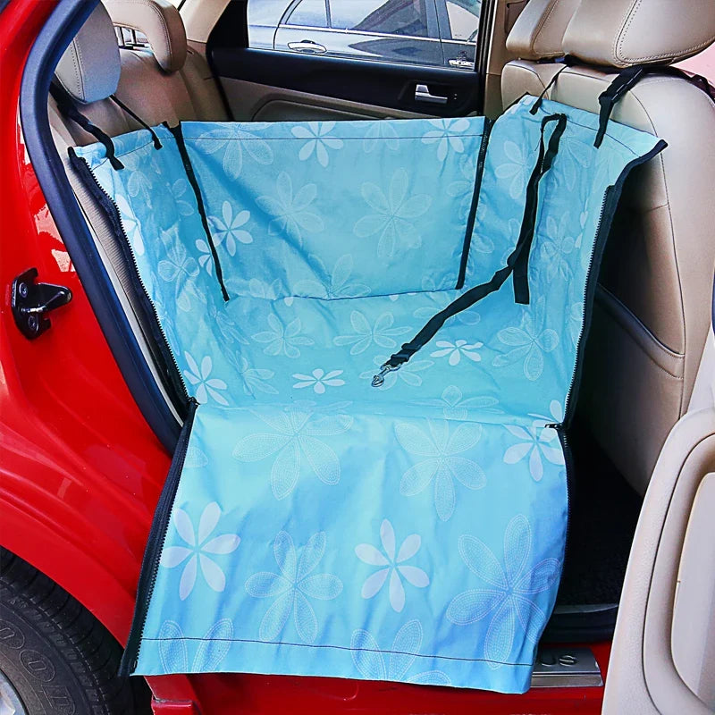 CAWAYI KENNEL Dog Car Seat Cover | Pet Carrier Travel Mat for Back Seat Hammock