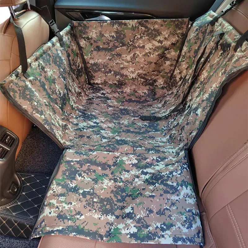 CAWAYI KENNEL Dog Car Seat Cover | Pet Carrier Travel Mat for Back Seat Hammock