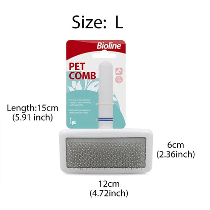 Bioline Pet Cat Dog Comb Effective to Remove Floating Hair Comb Pet Dog Hair Cleaning Pet Supplies