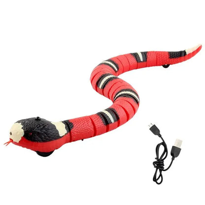 Smart Sensing Interactive Cat Toys Automatic Eletronic Snake Cat Teasering Play USB Rechargeable Kitten Toys For Cats Dogs Pet