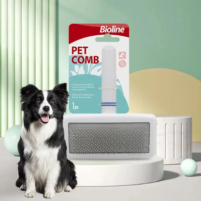 Bioline Pet Cat Dog Comb Effective to Remove Floating Hair Comb Pet Dog Hair Cleaning Pet Supplies