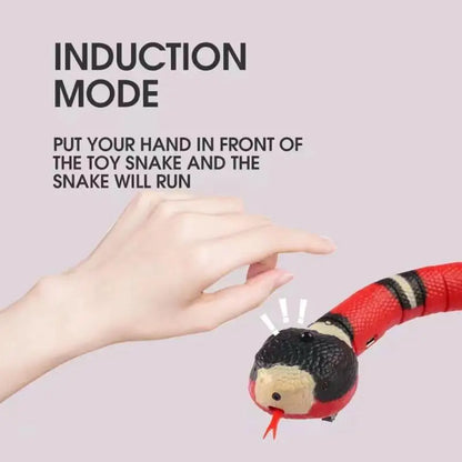 Smart Sensing Interactive Cat Toys Automatic Eletronic Snake Cat Teasering Play USB Rechargeable Kitten Toys For Cats Dogs Pet