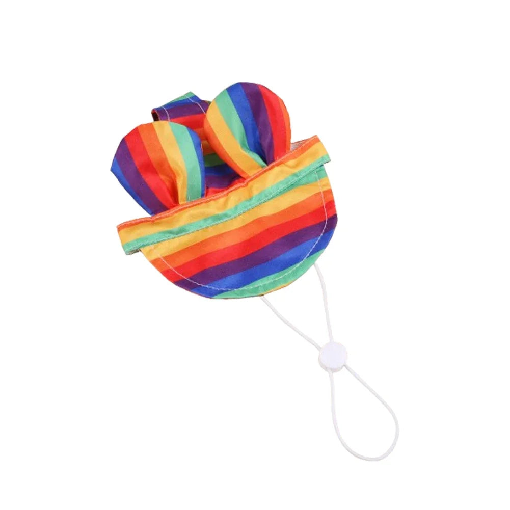 Rainbow Spring Pet Dog Cat Cap Breathable Sunhat Cloth Mesh Canvas Hat For Small Medium Dogs Cats Caps Pet Products