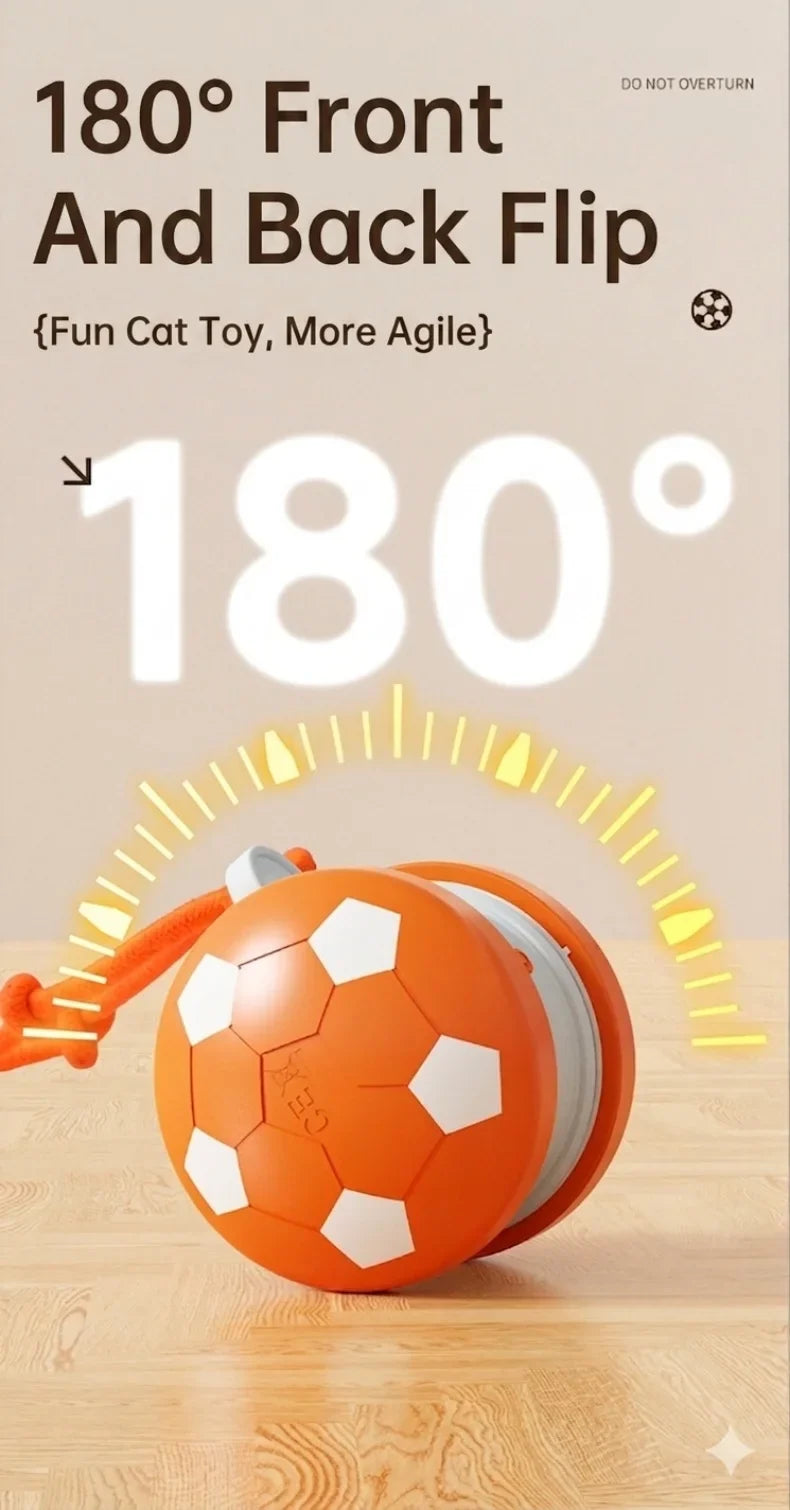 Smart Electric Rolling Soccer Pet Toy Automatic Obstacle Avoidance Interactive Anti-Boredom Toy For Cats And Dogs