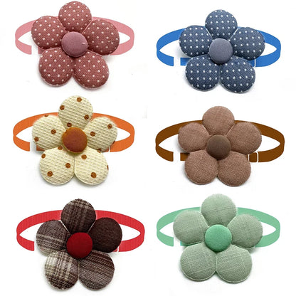50/100pcs Small Dog Cat Bowties Neckties Fashion Flowers Style Collar Pet Bow Ties for Dogs Grooming Dog Puppy Grooming Products
