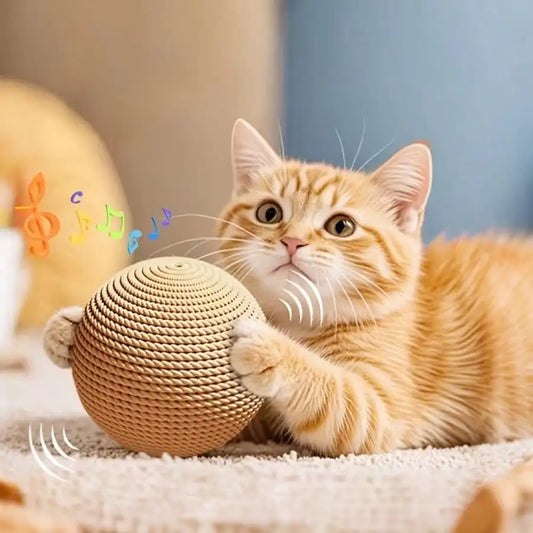 Extra Large Sisal Cat Scratching Ball Durable Multiple Colors Pet Self Entertainment Toy