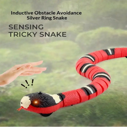 Smart Sensing Interactive Cat Toys Automatic Eletronic Snake Cat Teasering Play USB Rechargeable Kitten Toys For Cats Dogs Pet