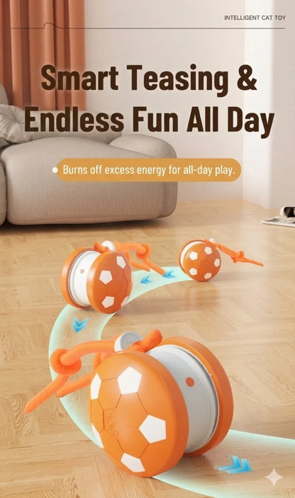 Smart Electric Rolling Soccer Pet Toy Automatic Obstacle Avoidance Interactive Anti-Boredom Toy For Cats And Dogs