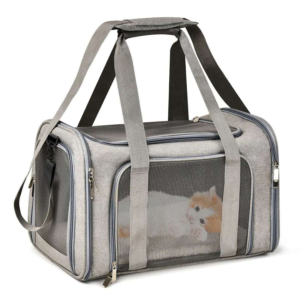 Soft Side Pet Carrier Backpack | Airline Approved Travel Bag for Small Dogs and Cats