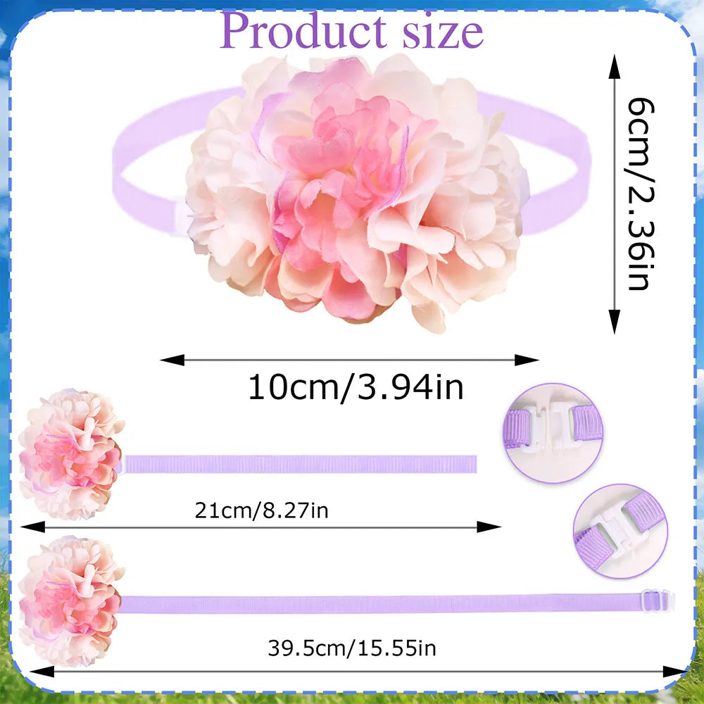 2026 New 30PCS Dog Puppy Bowties Spring Flower Style Wedding Bow Tie For Small Dogs Cats Fashion Cute Grooming For Dogs Gift