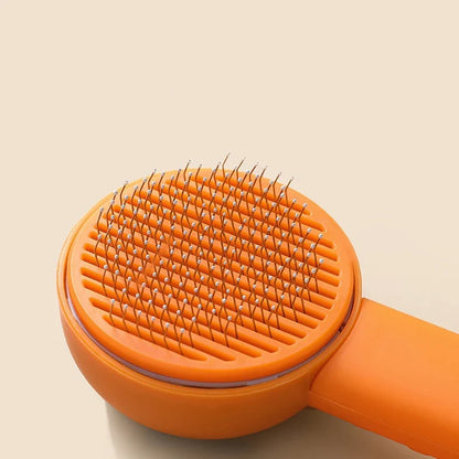 Pet Hair Cleaning Brushing Comb One Click Cat Comb Massage Comb Cat Dog Remove Floss of Cats and Dogs Seven-star Ladybug Comb