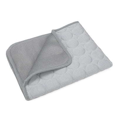 Ice Silk Pet Cooling Mat Cold Feeling Non Slip Washable Breathable Sleeping Pad Summer Nest For Small Medium Large Dog Cat Rest