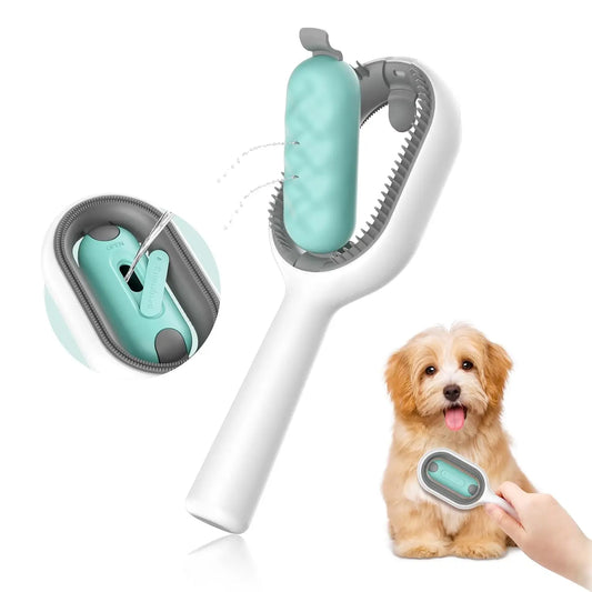 Cat and Dog Combs, Pet Hair Removal Combs, Smooth Brushes, Dog and Cat Beauty Tools, Pet Massage Brushes with Water Tank