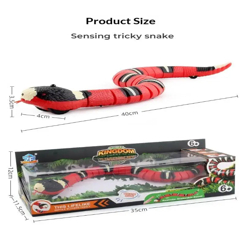 Smart Sensing Interactive Cat Toys Automatic Eletronic Snake Cat Teasering Play USB Rechargeable Kitten Toys For Cats Dogs Pet