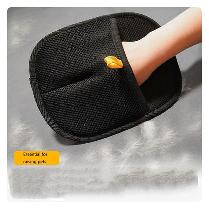 New pet dog cat hair removal tools reusable gloves, pet double-sided beauty gloves, carpet removal pet fur hair pet supplies