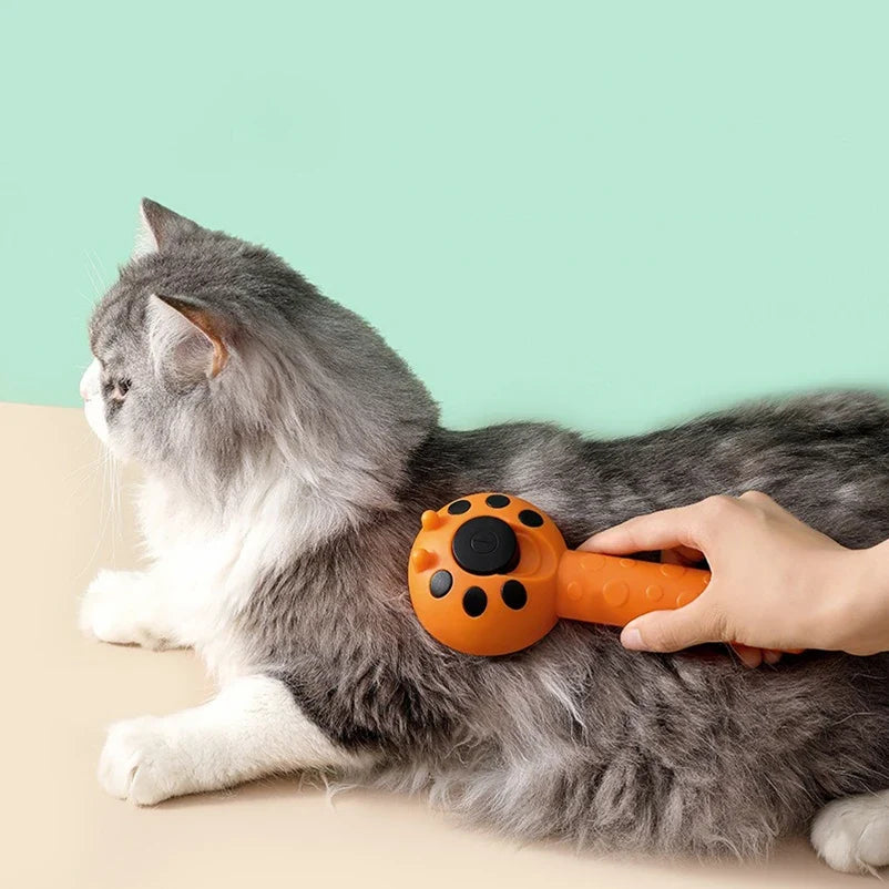 Pet Hair Cleaning Brushing Comb One Click Cat Comb Massage Comb Cat Dog Remove Floss of Cats and Dogs Seven-star Ladybug Comb