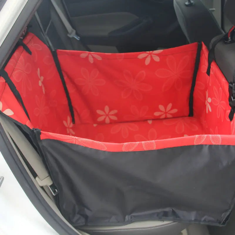 CAWAYI KENNEL Dog Car Seat Cover | Pet Carrier Travel Mat for Back Seat Hammock