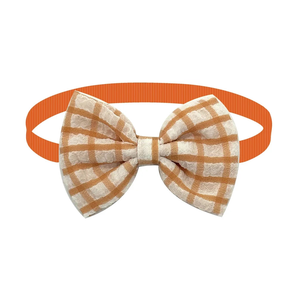50/100PCS Dog Cat Bowties Adjustable Daily Puppy Collar Bows Classics Stripe Neckties for Small Dog Pet Dog Grooming Accessories