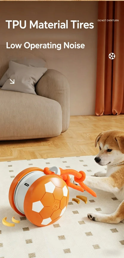 Smart Electric Rolling Soccer Pet Toy Automatic Obstacle Avoidance Interactive Anti-Boredom Toy For Cats And Dogs