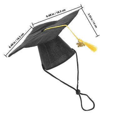 2Pcs Pet Graduation Caps Dog Cat Hats Adjustable Tassel Graduation Party Photo Props Costume Accessories Pet Hat