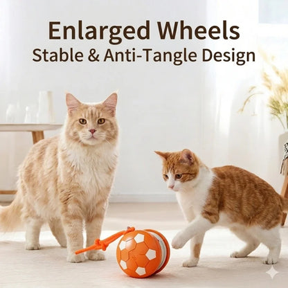 Smart Electric Rolling Soccer Pet Toy Automatic Obstacle Avoidance Interactive Anti-Boredom Toy For Cats And Dogs