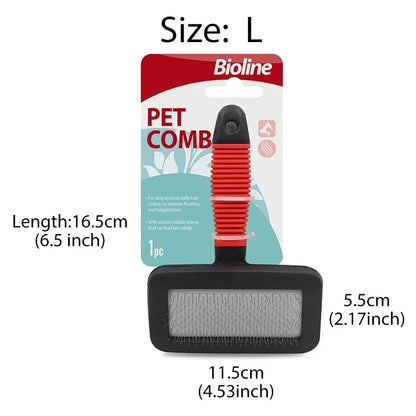 Bioline Pet Cat Dog Comb Effective to Remove Floating Hair Comb Pet Dog Hair Cleaning Pet Supplies