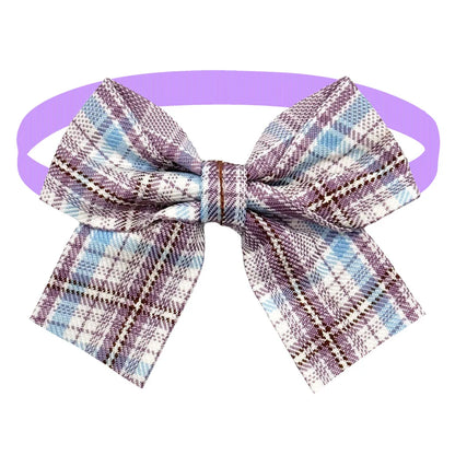 50/100pcs Plaid Dog ties For Mini Small Dog Bowties Adjustable Dogs Pets Cat Bow Tie For Small Dogs Fashion Dog Supplies