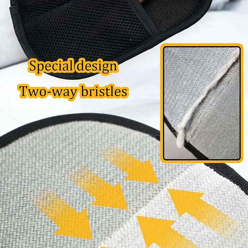 New pet dog cat hair removal tools reusable gloves, pet double-sided beauty gloves, carpet removal pet fur hair pet supplies