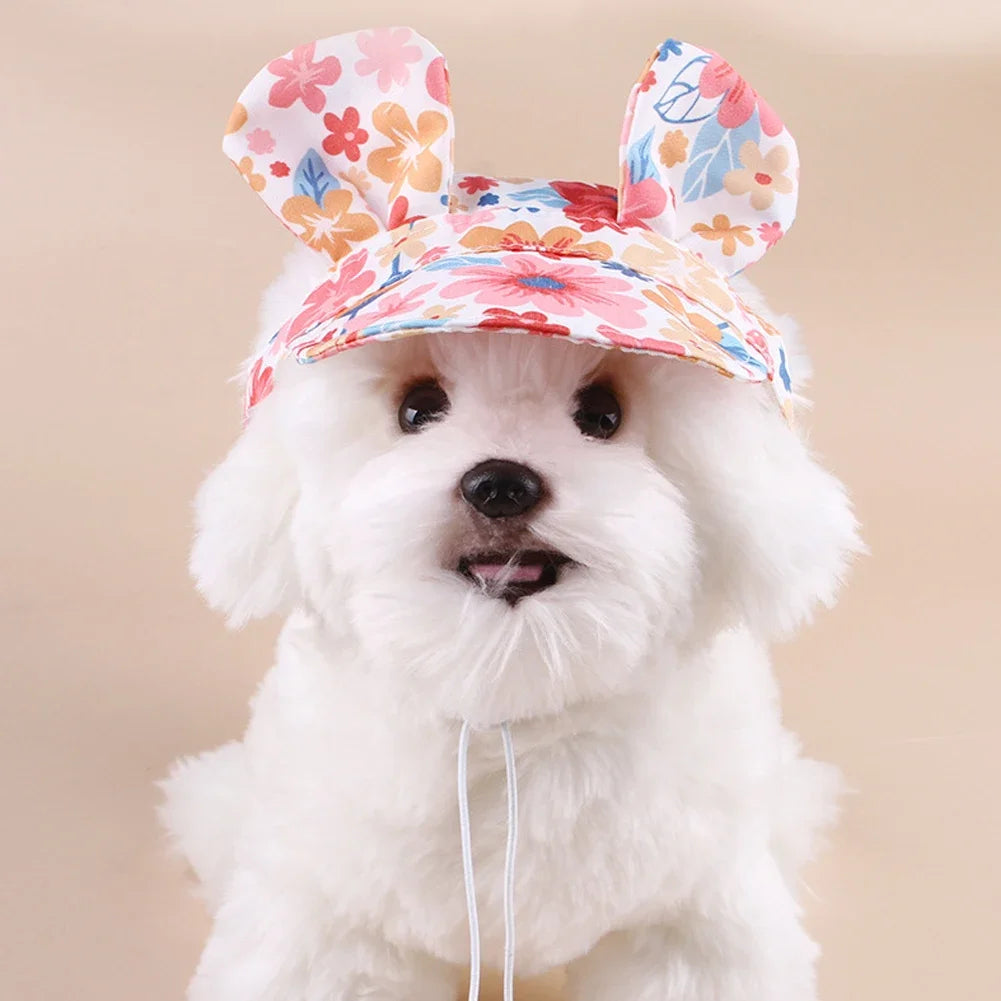Rainbow Spring Pet Dog Cat Cap Breathable Sunhat Cloth Mesh Canvas Hat For Small Medium Dogs Cats Caps Pet Products