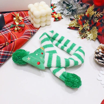 Pet Chinese New Year Christmas Decoration Clothes Bib Dog Scarf Cat New Year Hat Teddy Scarf Small Dog