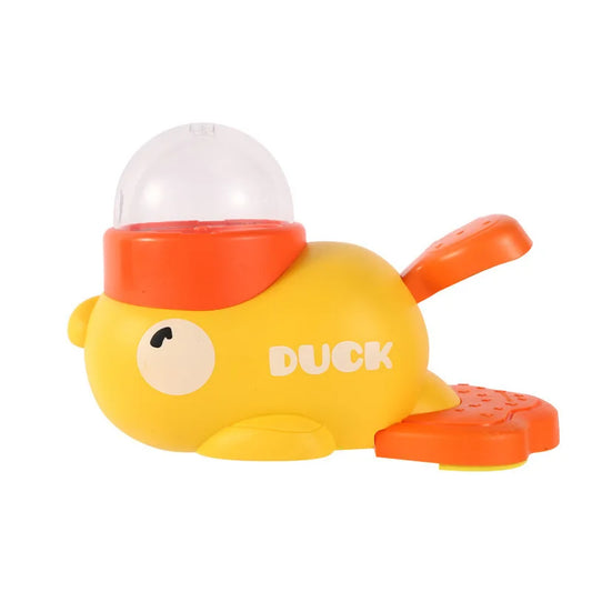 Yellow Duck-Shaped Interactive Cat Treat Dispenser Durable Plastic Training dogToy Puzzle Slow Feeder Dog Entertainment Toy