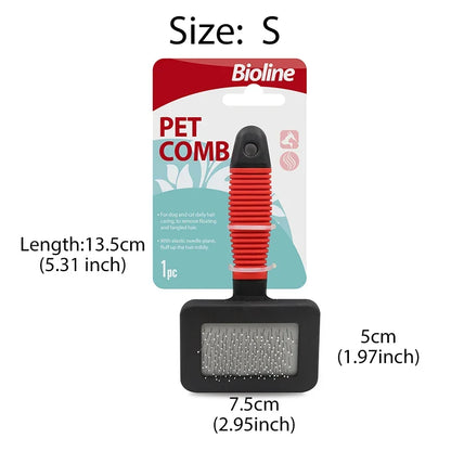Bioline Pet Cat Dog Comb Effective to Remove Floating Hair Comb Pet Dog Hair Cleaning Pet Supplies