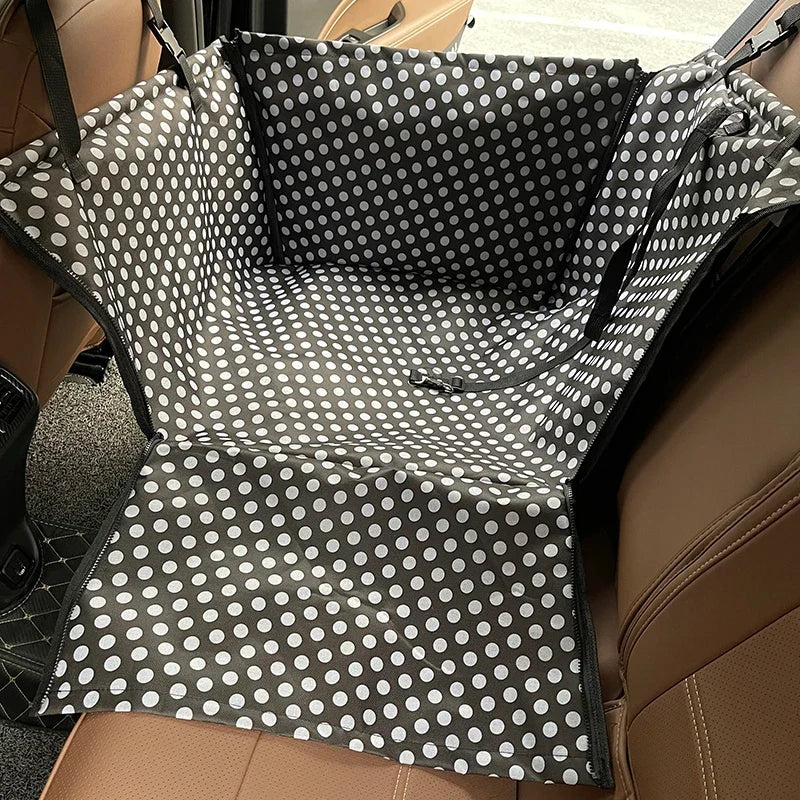 CAWAYI KENNEL Dog Car Seat Cover | Pet Carrier Travel Mat for Back Seat Hammock
