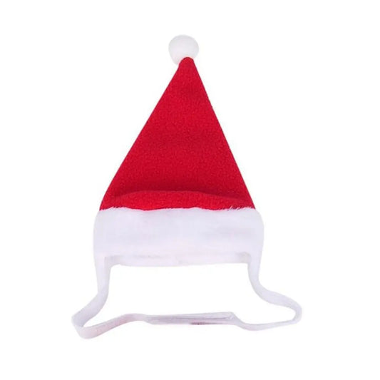 Cute Winter Pet Cloak Dog Cat Christmas Clothes Warm Puppy Santa Red Scarf Hat Head Funny Christmas Pet Costume Dog Cat Cloaks