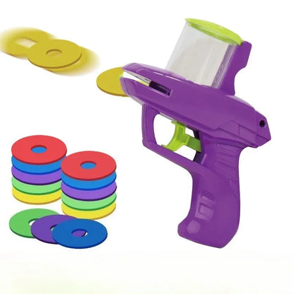 Funny Cat Toys Creative Turnip Gun with 15pcs Reusable Foam Disc Pet Hunting Interactive Toy Dog Cat Pet Supplies
