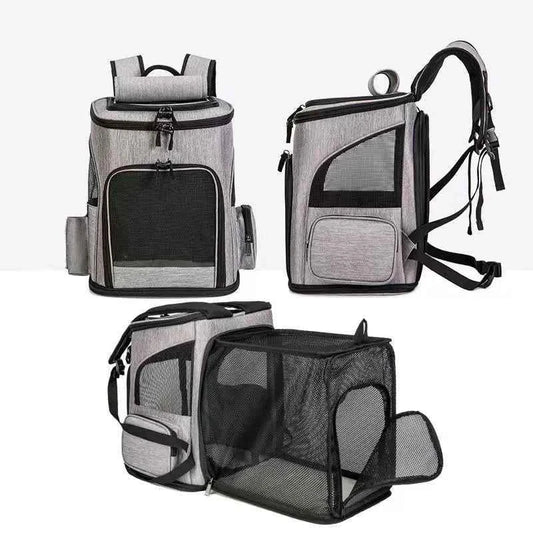 Expandable Pet Carrier Backpack – Travel Bag