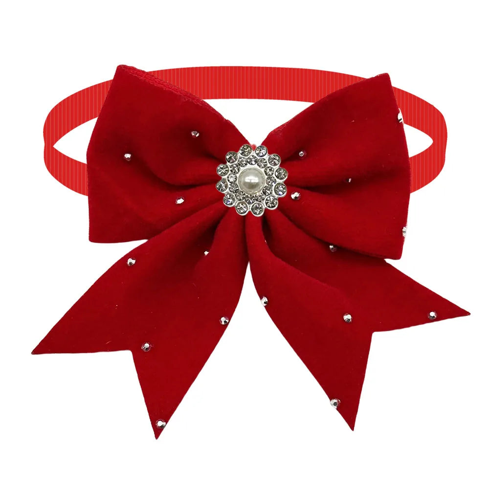 50/100PCS New Adjustable Dog Bow Ties Dog Collars Pet Supplies For Dogs and Cats Puppy Bowties Pet Dog Grooming Accessories