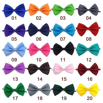 50/100Pcs Adjustable Cat Dog Bow Tie Lots Neck Tie Pet Dog Bow Puppy Bows Collar For Kitten Collar Pet Accessories Wholesale