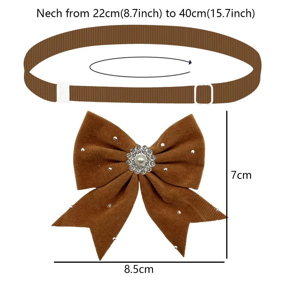 50/100PCS New Adjustable Dog Bow Ties Dog Collars Pet Supplies For Dogs and Cats Puppy Bowties Pet Dog Grooming Accessories